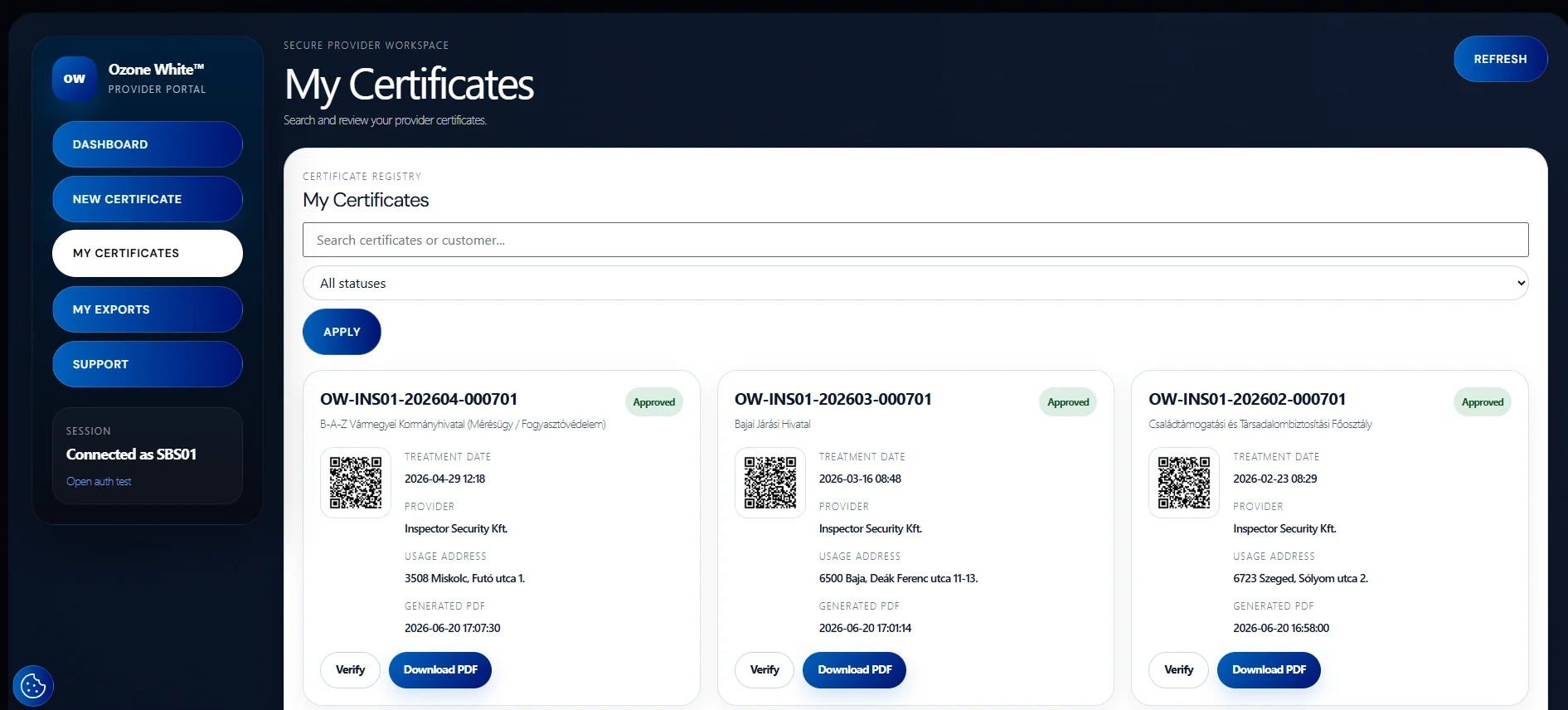 Tõendite register